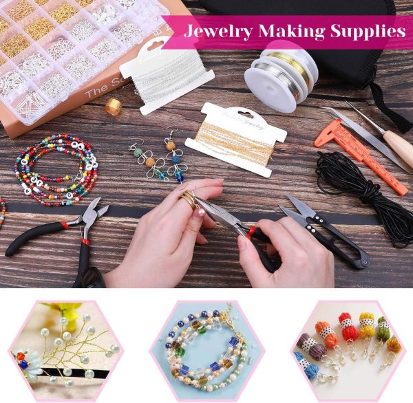 shynek Jewelry Making Kits for Adults, Jewelry Making Supplies Kit with Jewelry Making Tools, Earring Charms, Jewelry Wires, Jewelry Findings and Helping Hands for Jewelry Making and Repair - Image 7