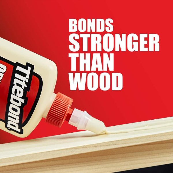 Titebond Original Wood Glue 5063, Industry Standard for Woodworking, Furniture Repair/Assembly, Construction, Home Repair or Modeling, 8 oz - Image 5