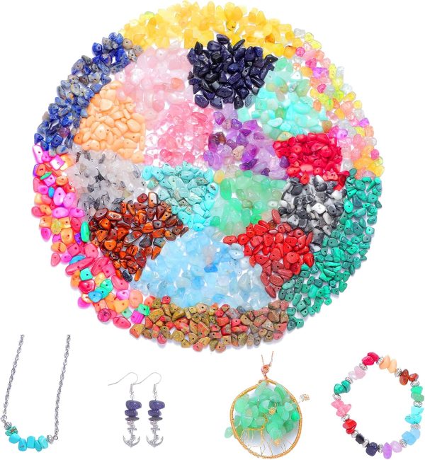 Xmada Jewelry Making Supplies Kit - 1587 PCS Beads, Crystal Beads, Jewelry Pliers, Beading Wire, Earring Hooks, Rings, Bracelets for Girls and Adults - Image 3